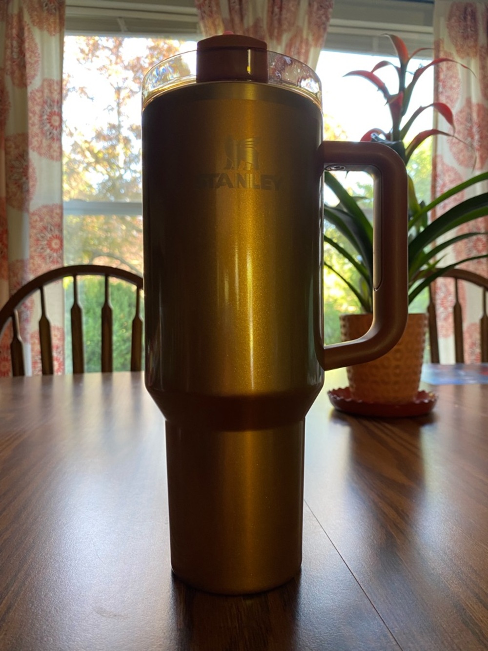 Used once. Gold shimmer 40 Oz Stanley